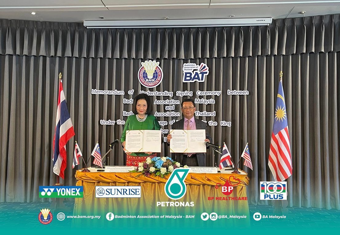 为推动两国羽运签署备忘录 马泰羽总双赢局面