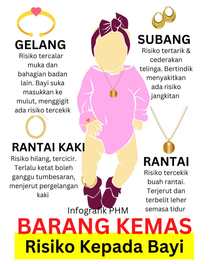 公共卫生专页：婴儿戴4种金饰很危险 