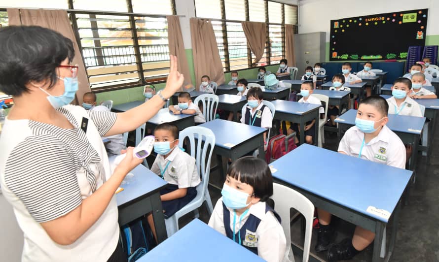 大都会/电访:雪隆华小是否强制规定学生戴口罩/9图