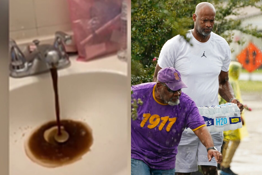 密州水危机!水龙头狂喷深色混浊液体 前NBA球星看不下去急送矿泉水