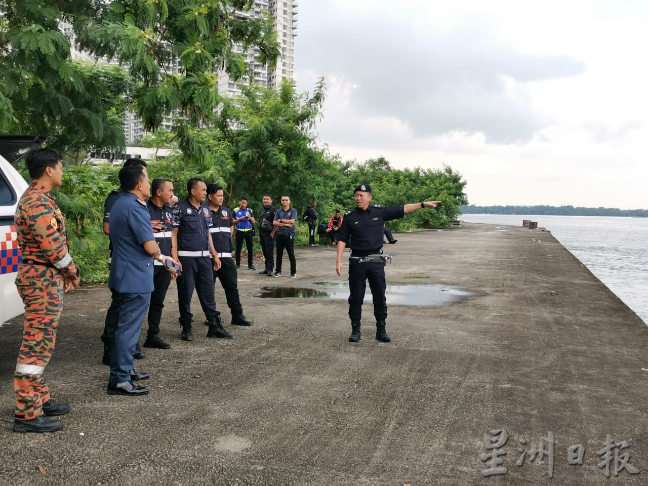 **已签发（只供网文）***柔：经一夜搜寻后，携子跳海失踪母遗体今下午被寻获