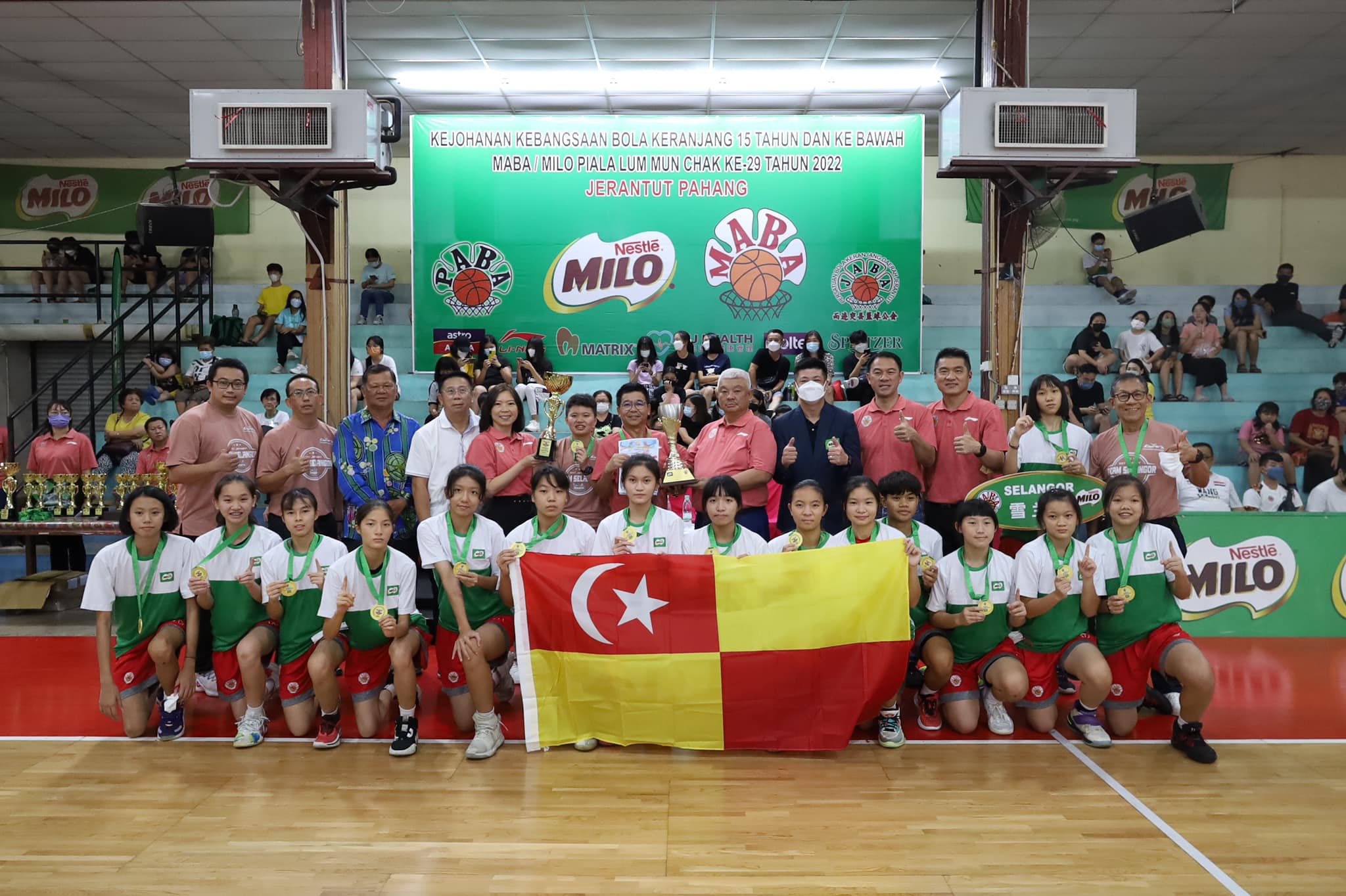 林文泽杯全国U15篮球赛|包揽双冠扫5个人奖项 雪兰莪满载而归