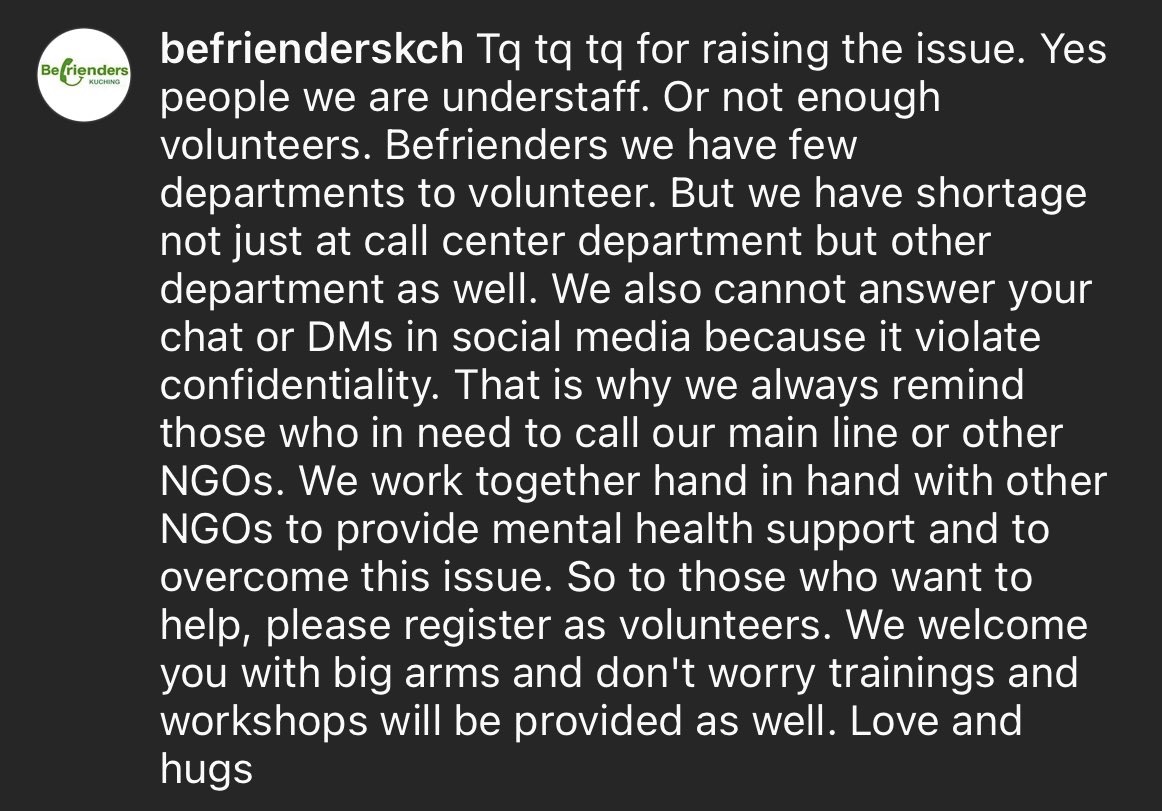 独家 | Befrienders:每3人就有1个想自杀·日接90通电话 多打几次才会通