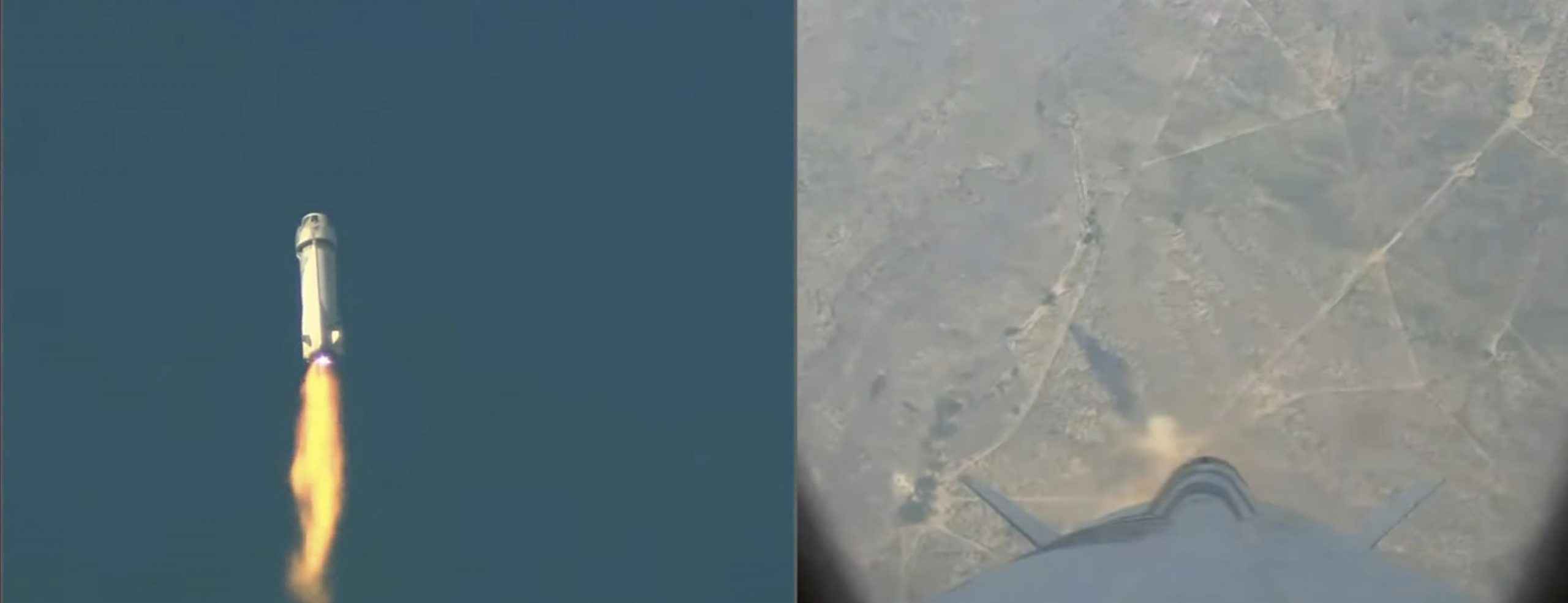 蓝色起源载货火箭发射失败坠毁 助推器坠地