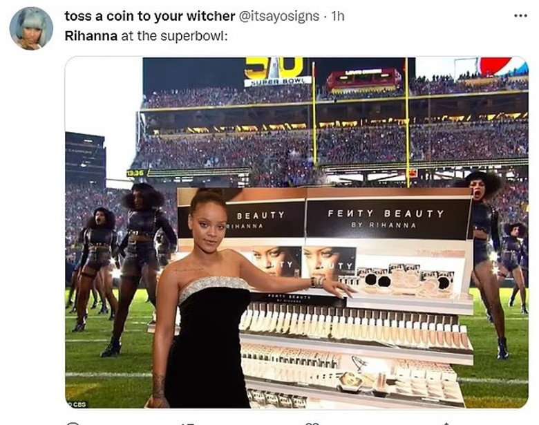 蕾哈娜官宣任超级碗表演嘉宾 被网民改图恶搞