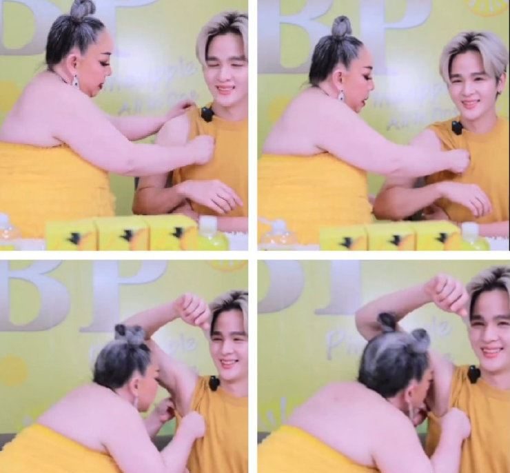 鲜肉男星遭女网红掀衣猛闻腋下 粉丝怒轰:变态