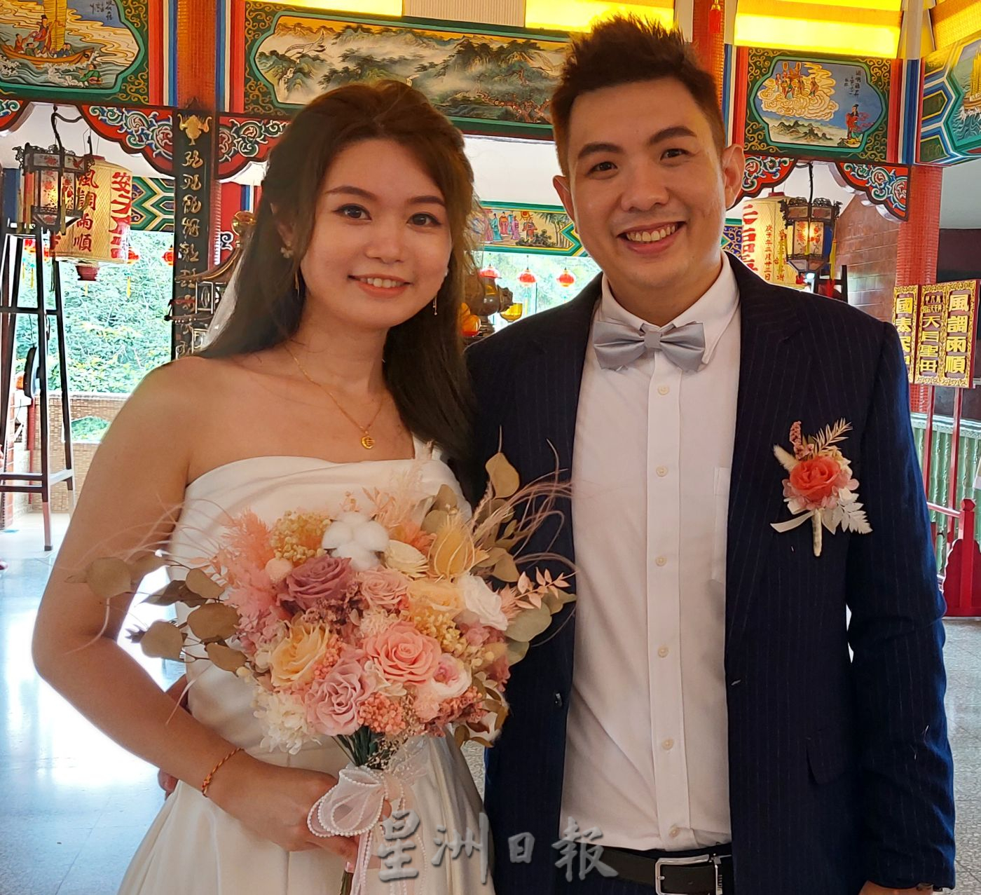 (古城封面主文)马六甲兴安天后宫婚姻注册局共有40名情侣注册