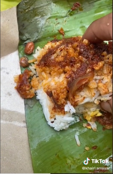 3粒花生+2条江鱼仔+参巴·椰浆饭卖RM2.50被骂不合理