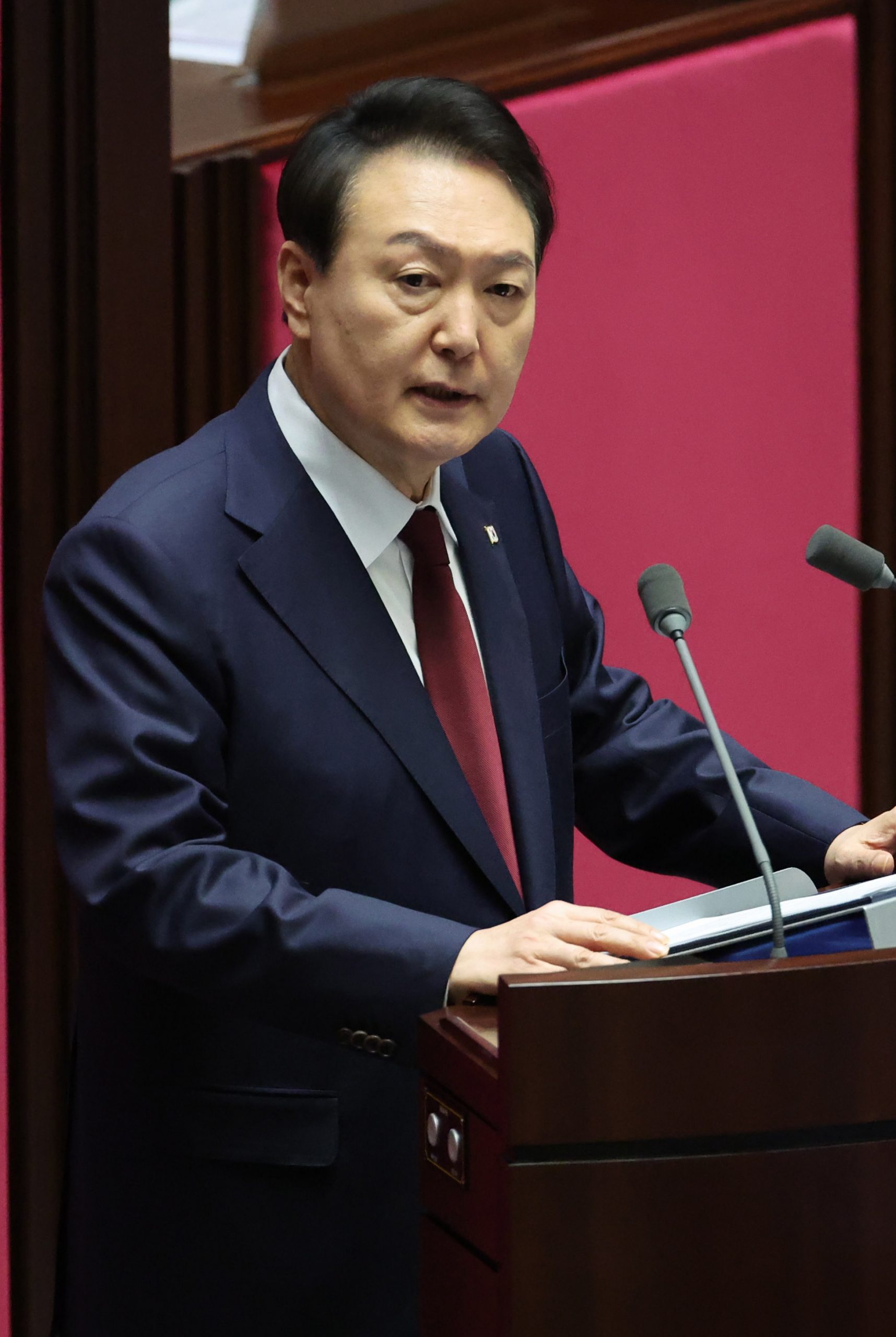 “韩国宪政史首次”!韩媒:尹锡悦施政演说,最大在野党集体抵制