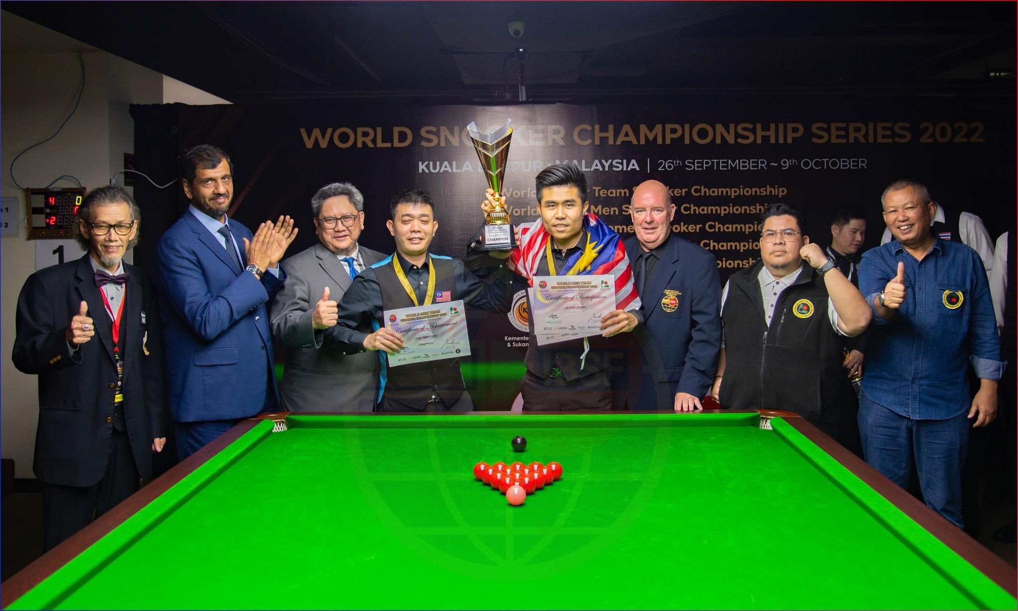 世界业余撞球团体赛|联手林谷良2夺世冠 莫景皓:梦想成真