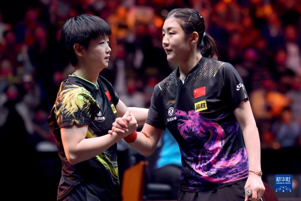 世界杯乒乓赛|男女单决赛分挫张本陈梦 王楚钦孙颖莎3周夺3冠