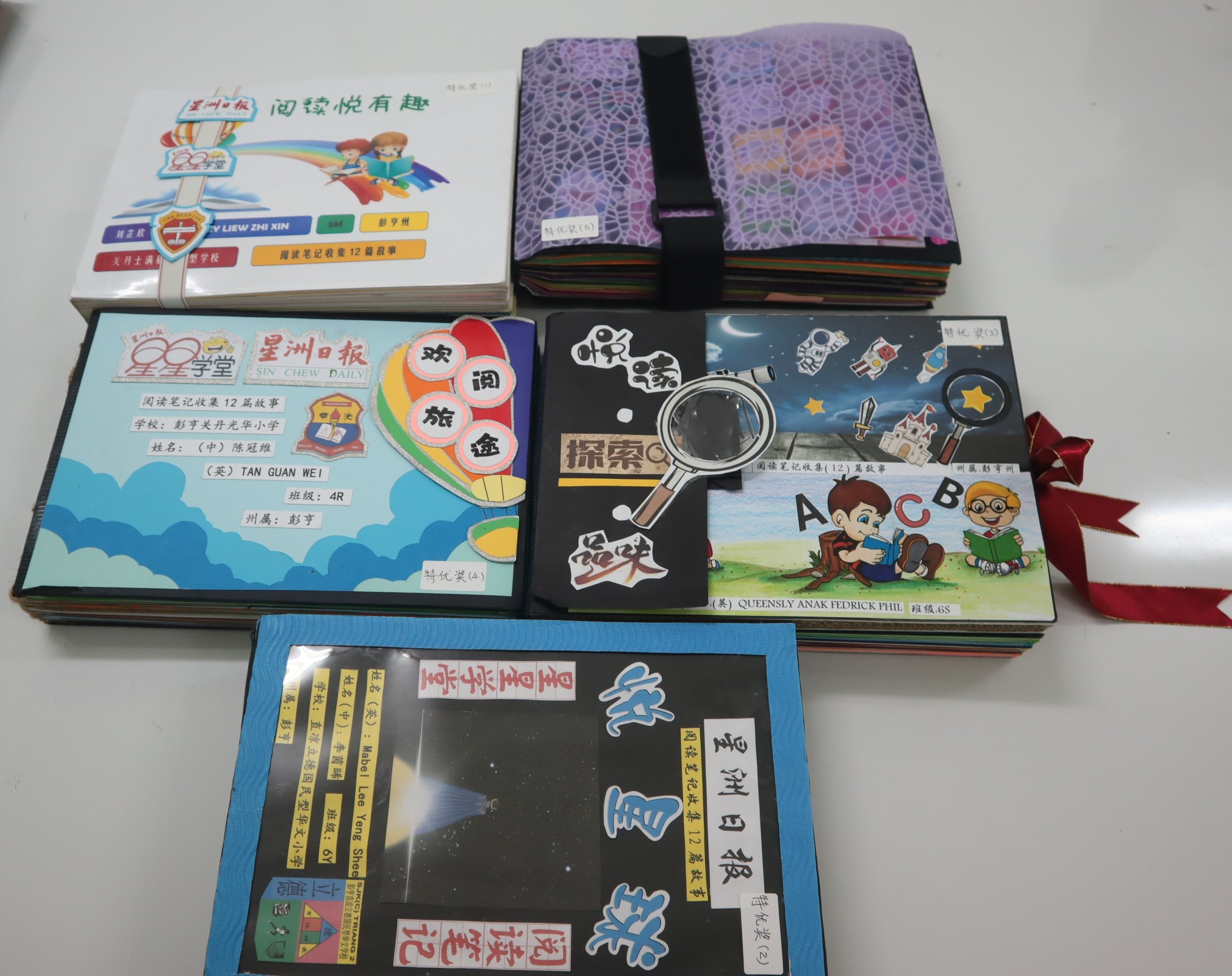 东：2022年第三届星洲日报《星星学堂》全国小学生阅读笔记制作比赛（东海岸区）成绩揭晓，今年共获得21所华小呈交63本参赛作品，反应踊跃，感谢校方的支持与参加！