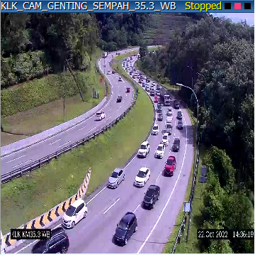 供网∕路况:下午2点30分部分路段出现车龙