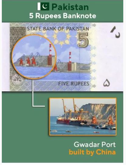 华春莹秀13张各国纸币上中国承造的建筑