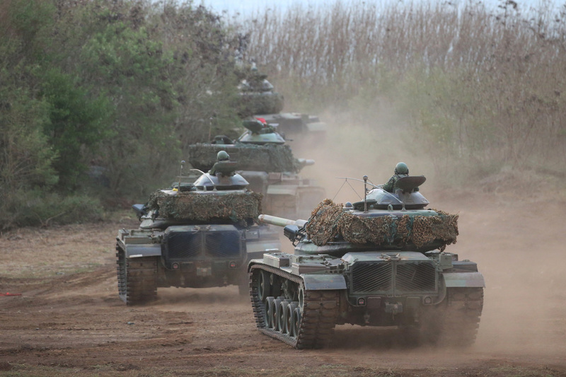 台湾澎湖部队实弹射击操演 反制解放锁台登陆威胁