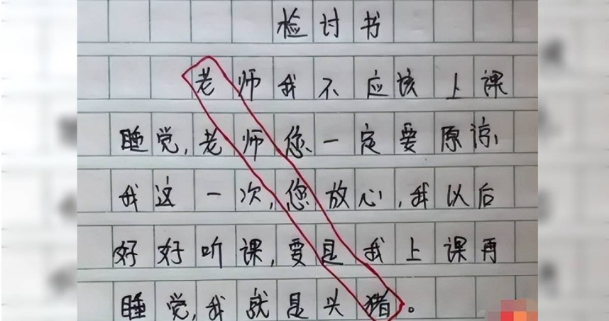 小学生“写藏头诗骂老师”爆红 家长看了笑到流泪