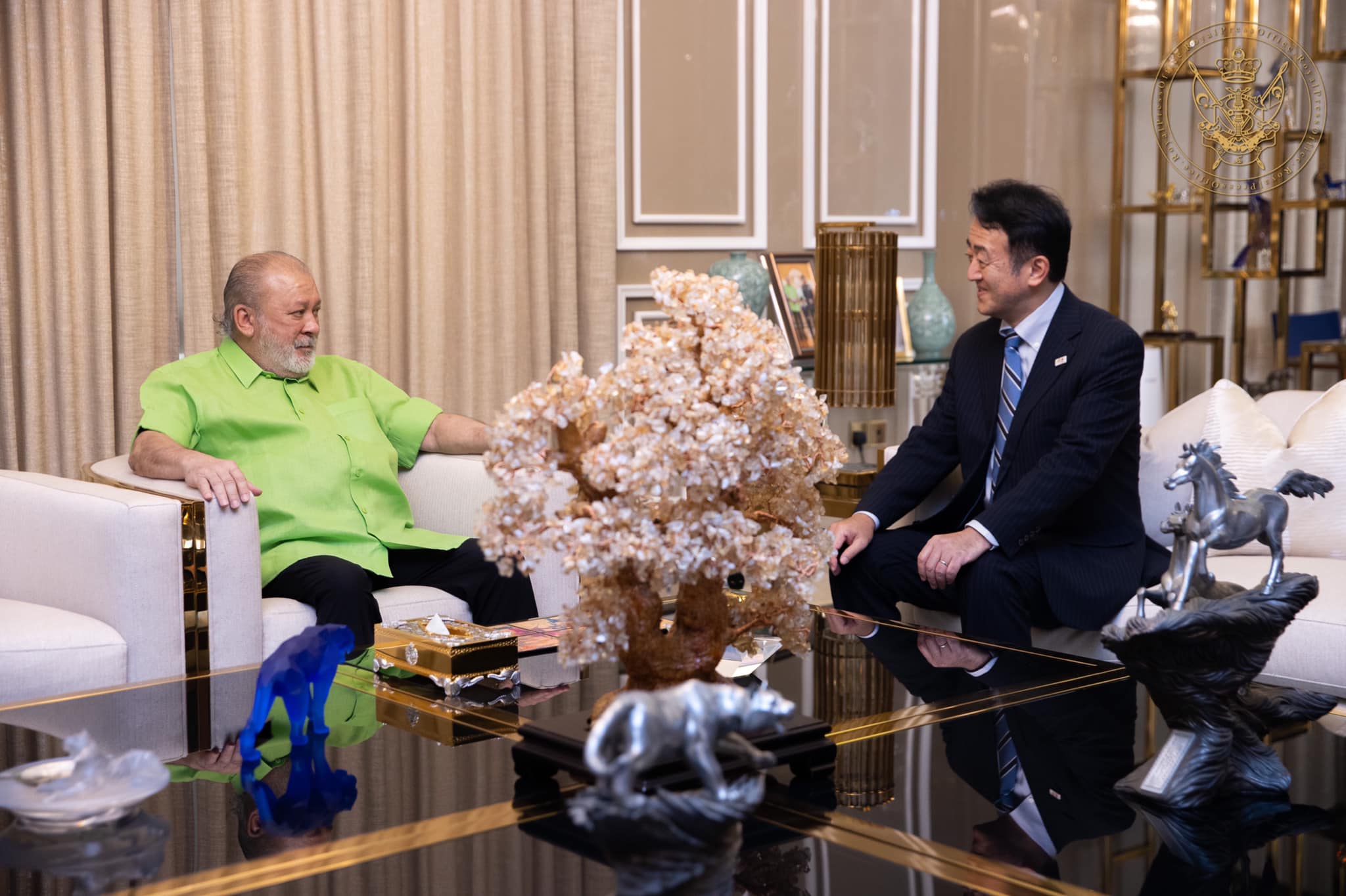 **已签发**柔：第三版假头：日本驻马大使高桥克彦王宫觐见柔佛苏丹陛下