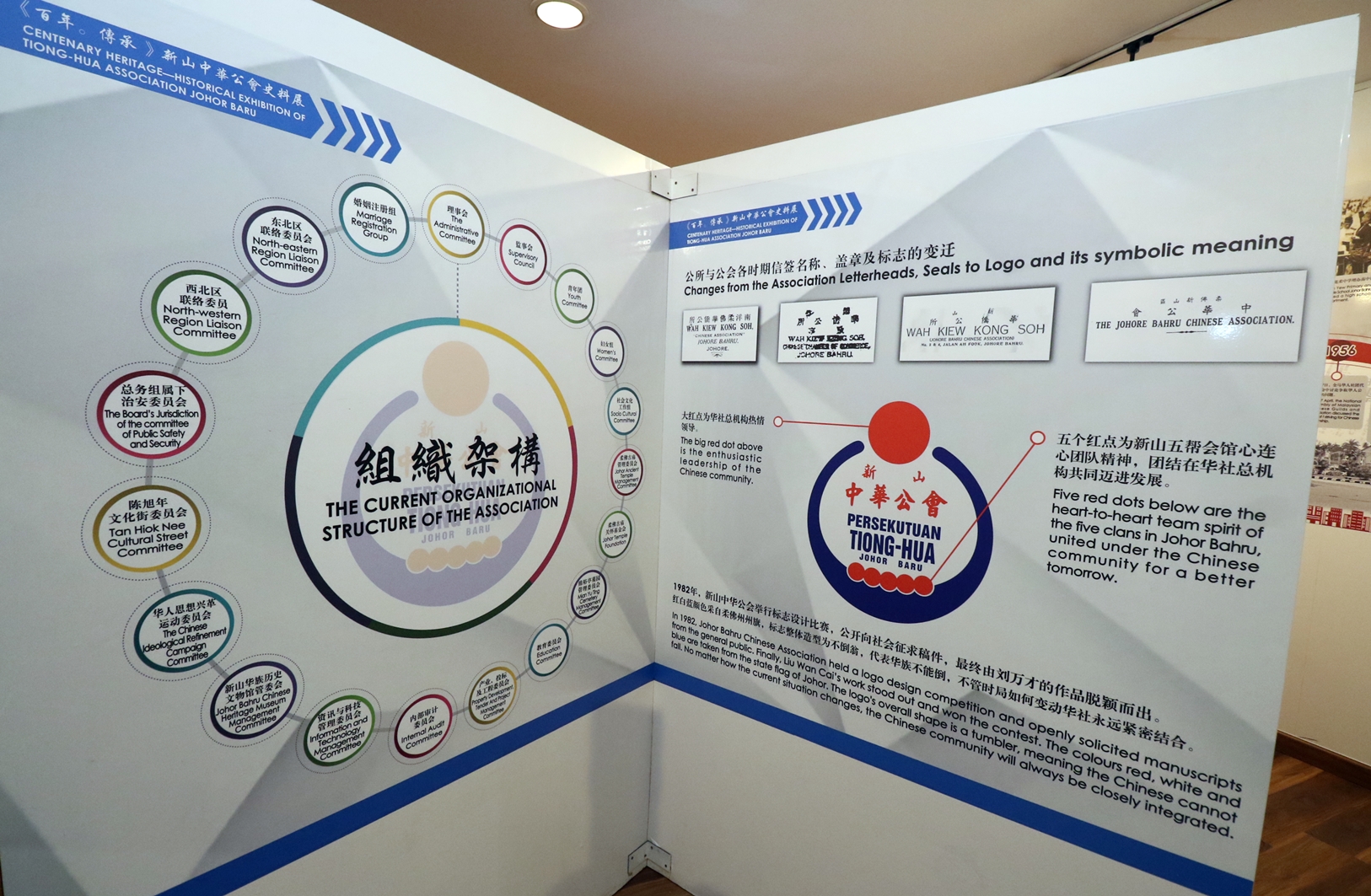 配合公会百年庆 文物馆迎13周年 《百年.传承新山中华公会史料展》揭幕