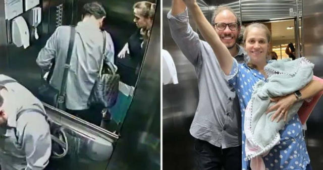 等不及到医院孕妇一走进电梯“孩子就滑出来”