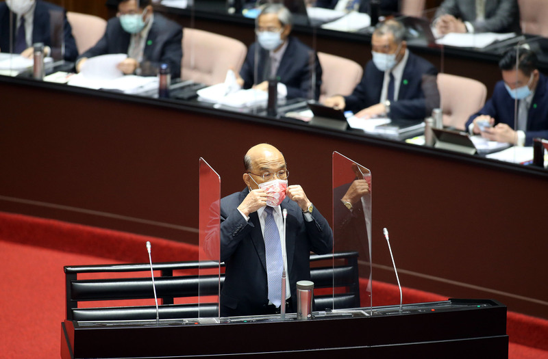 苏贞昌快筛阳性 政院:症状轻微、视讯办公