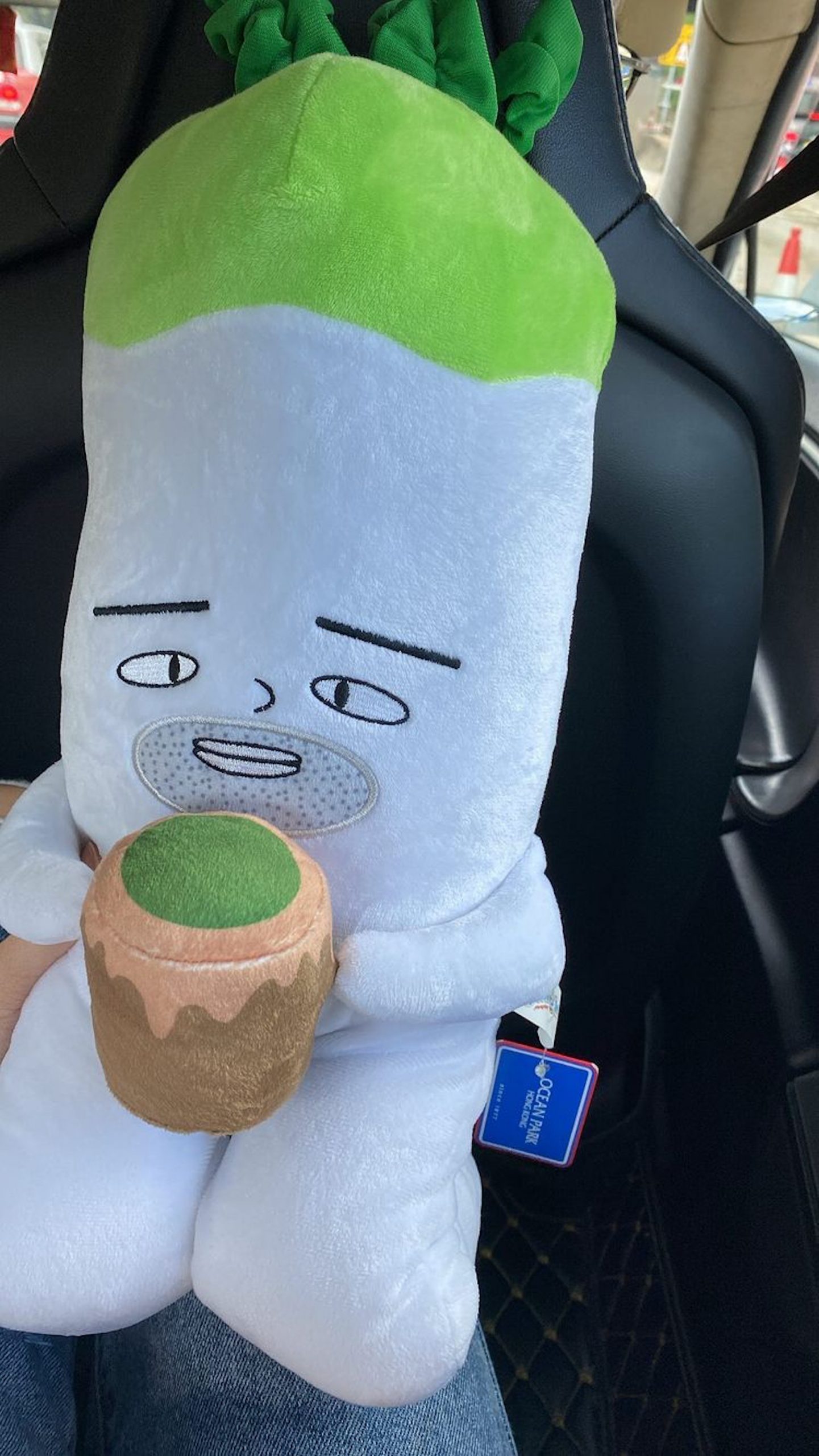 被曾志伟“一吻成名”  黎峇菈无损心情游海洋公园