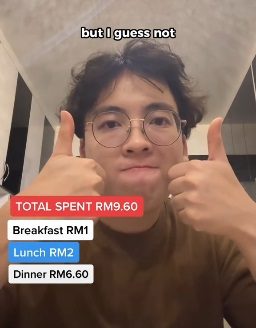 视频|一天RM10能生存吗？男子挑战成功：能！