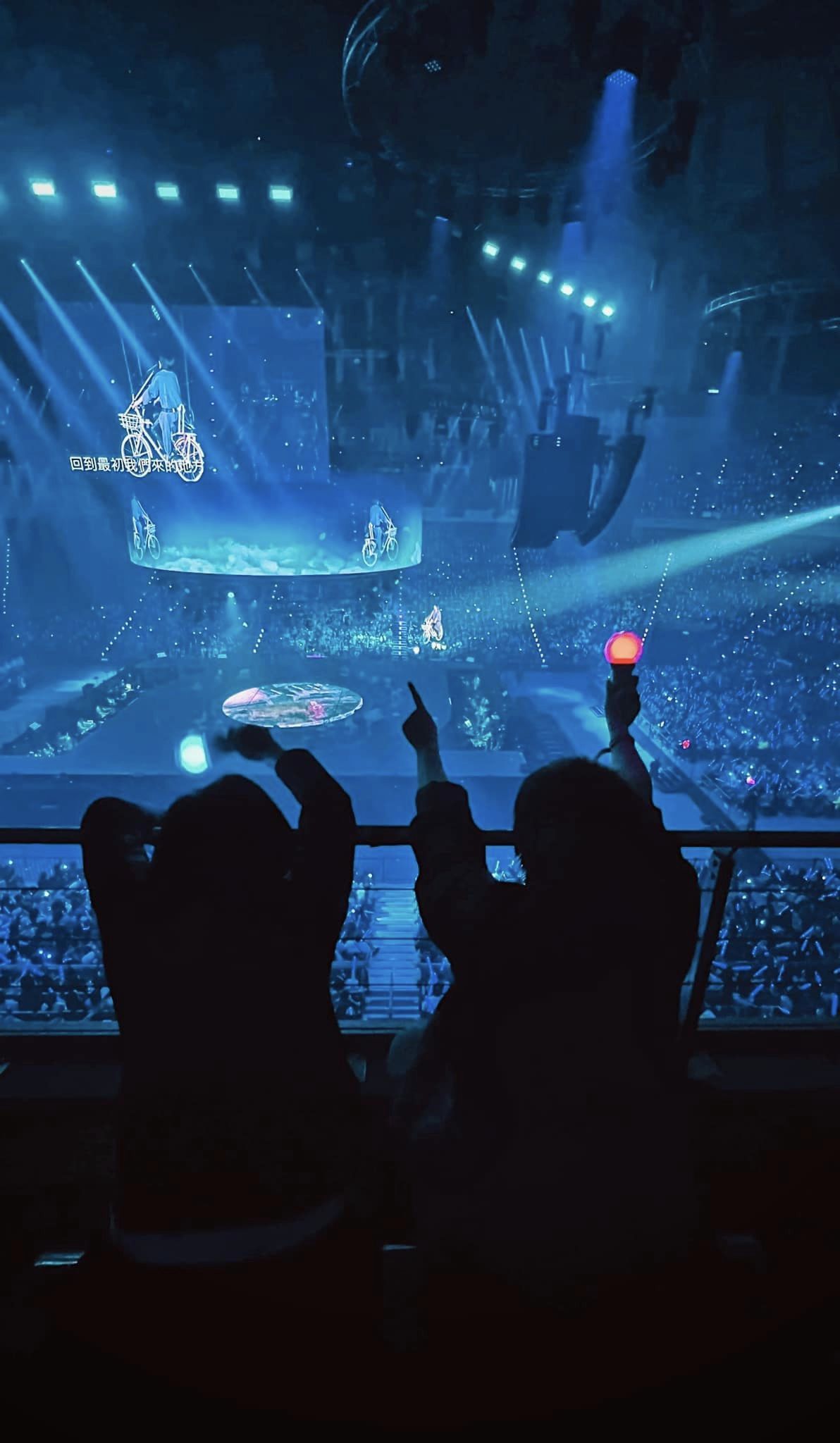 阿信挥手灯看刘若英演唱会 被误认是“玛莎的儿子”