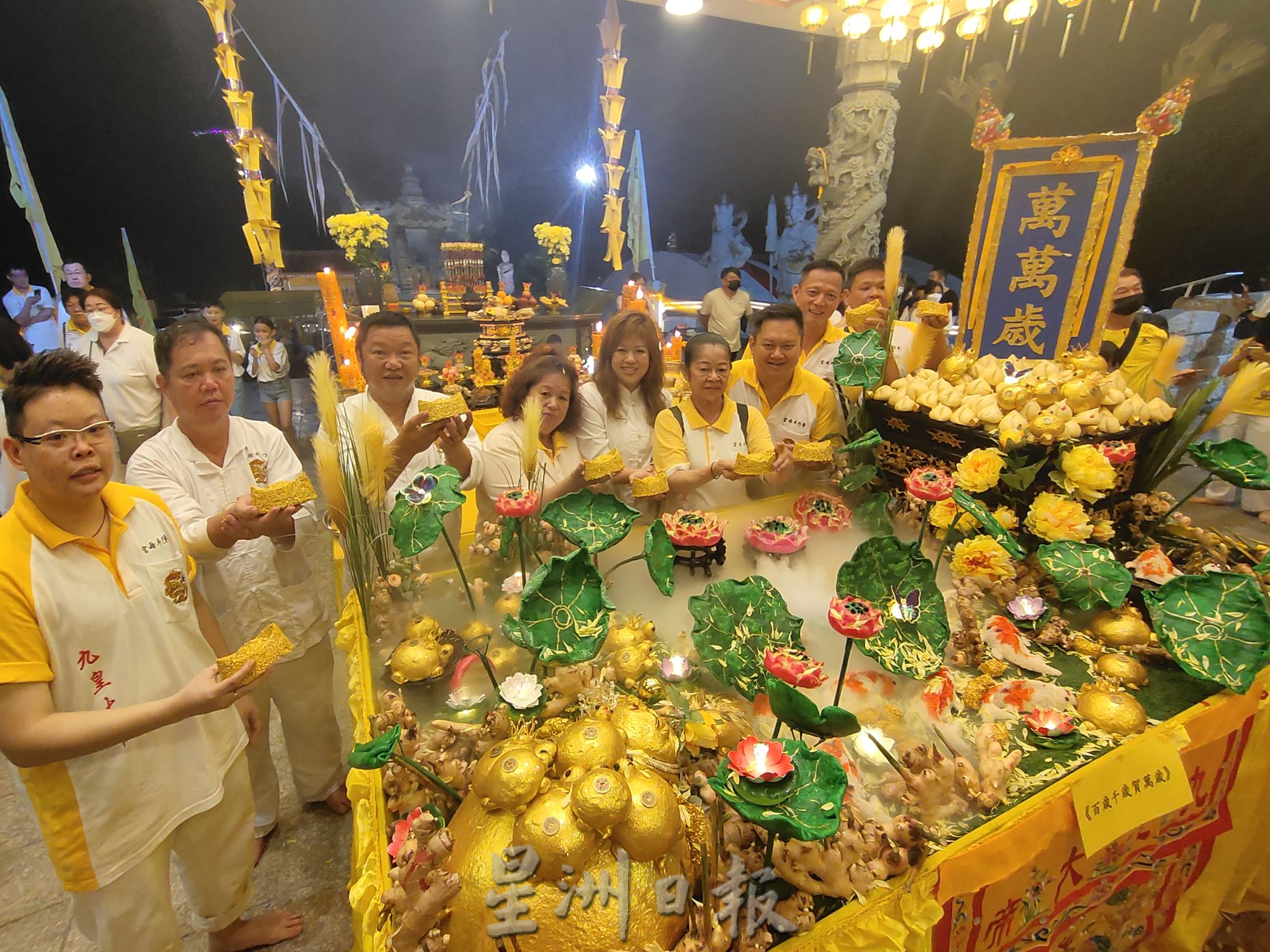 (大北马) 鲁乃斗母宫以面点为主的“百岁千岁贺万岁”给斗姆元君祝寿