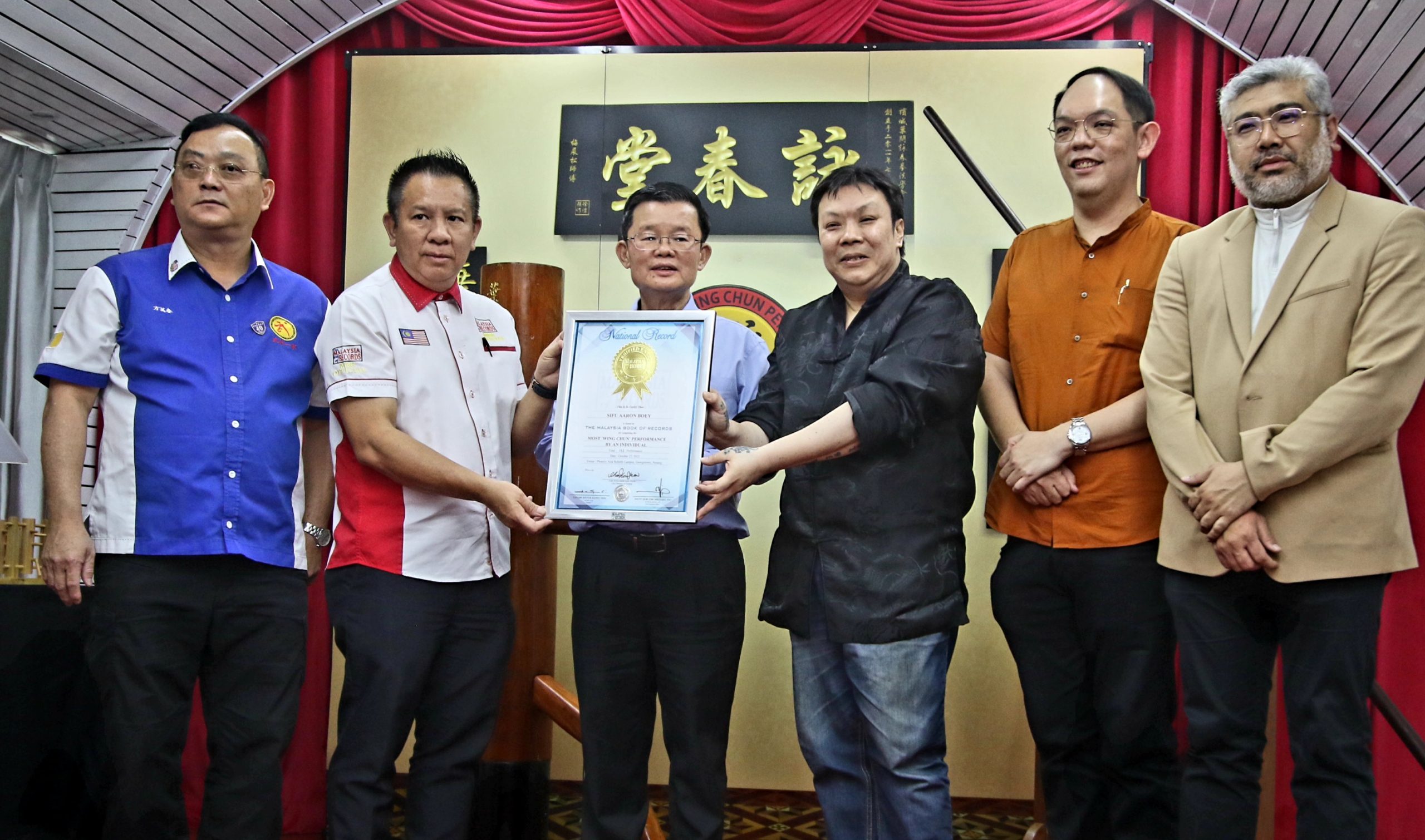 （大北马）傅梅展演出咏春最多次 获列入大马纪录大全