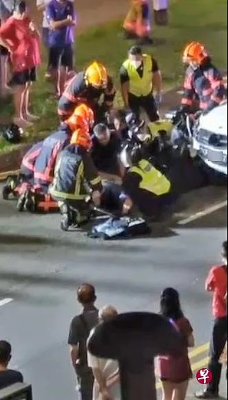 （已签发）柔：狮城二三事：马赛地撞摩托车 情侣被拖行4公尺