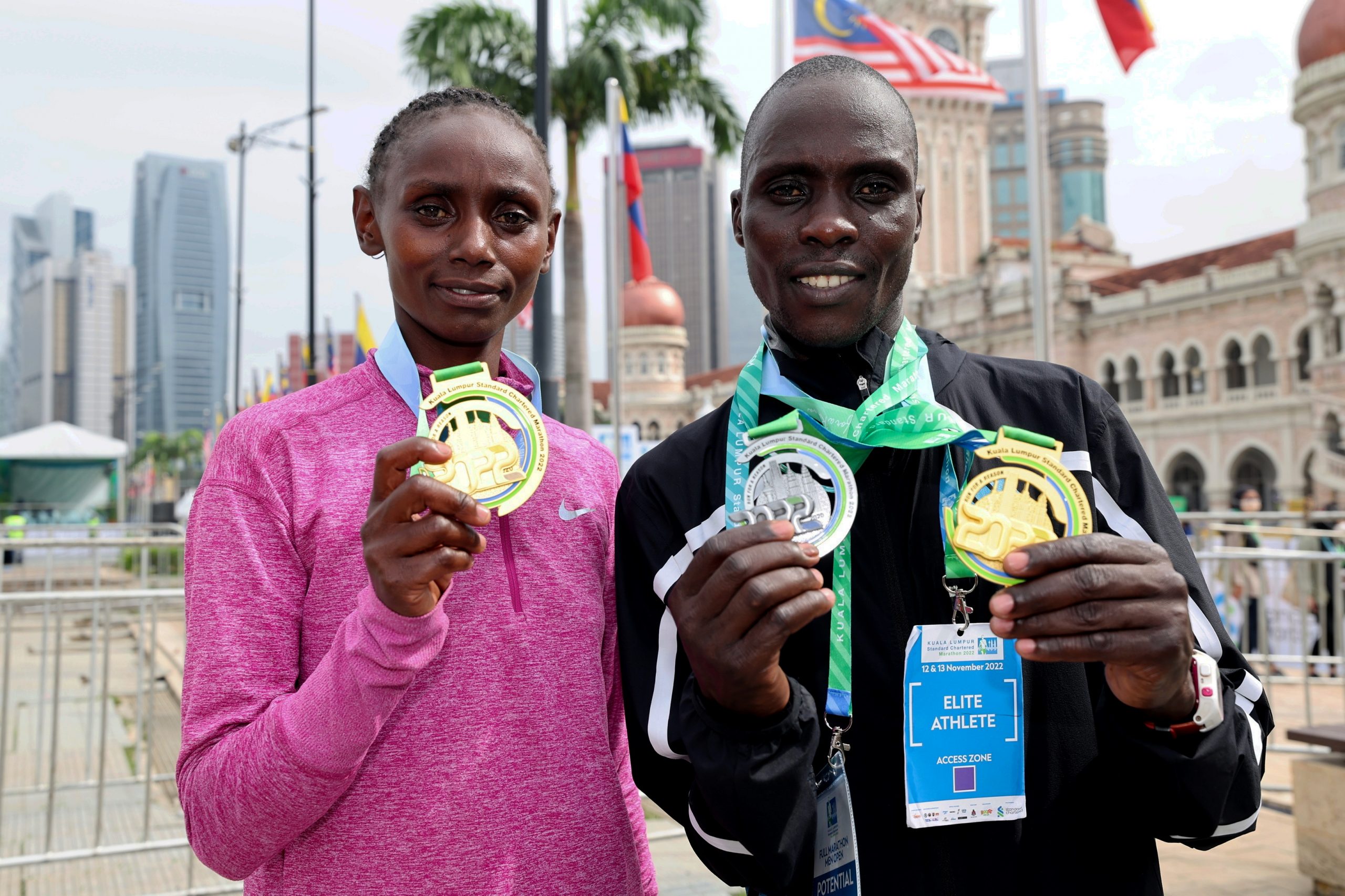 2022年渣打吉隆坡马拉松 肯雅包办男女组前三