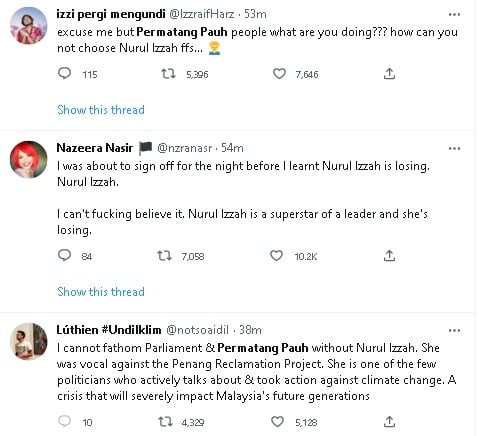 传努鲁输掉峇东埔 网怪选民“为何不投她!”