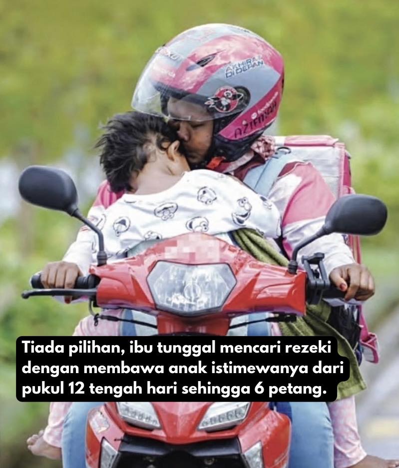 单亲妈载眼盲女儿送外卖 网络发挥正能量送暖