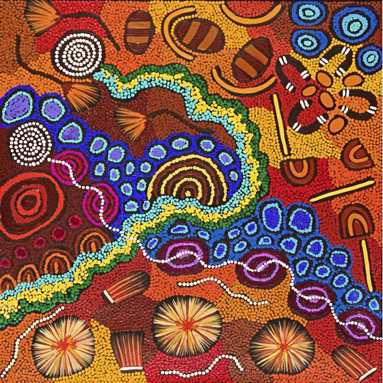 吴伟才／用圆点记载历史 澳洲土着的古老艺术