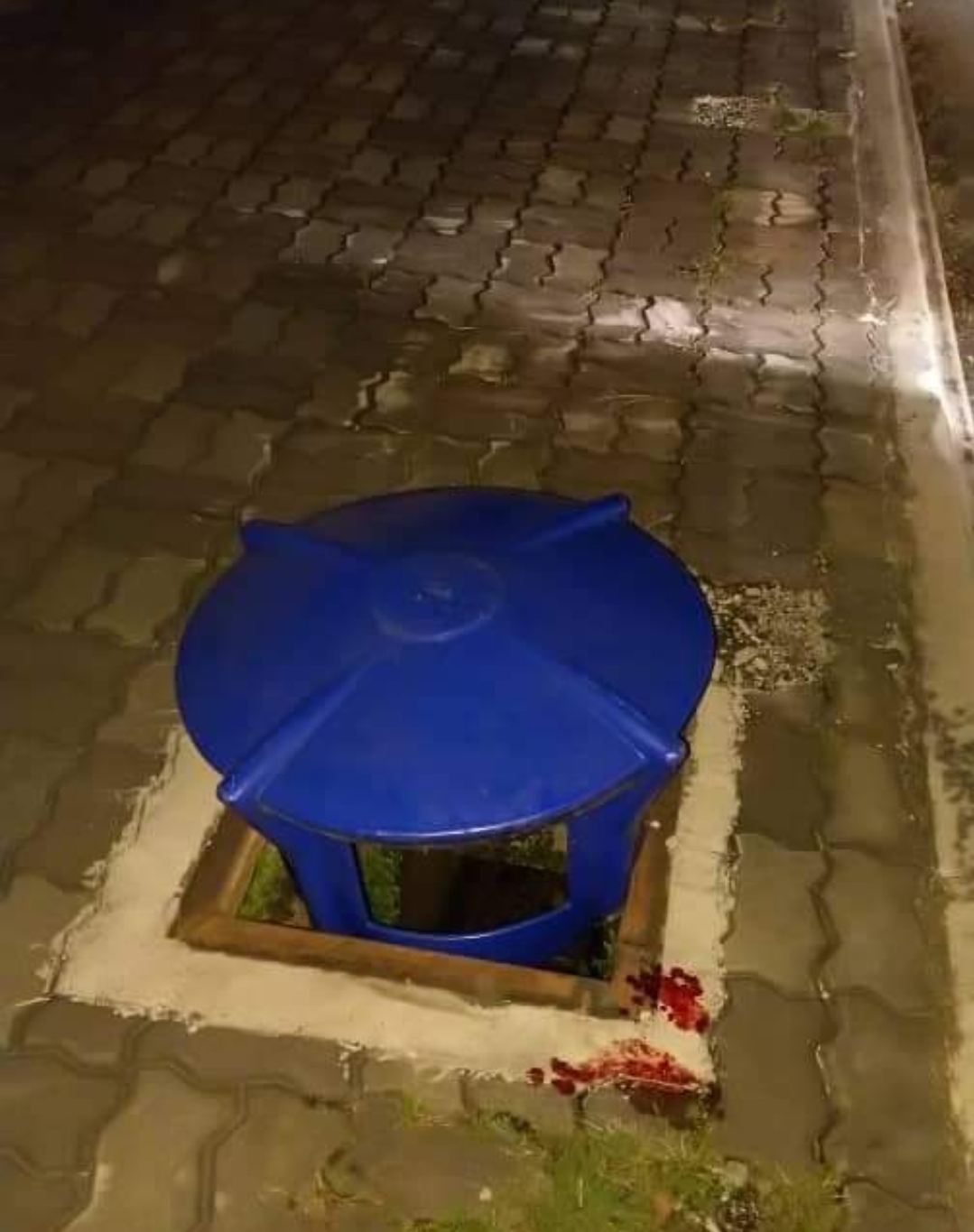 大都会／光线不足掉进无盖沟渠，新纪院大学学院生受伤／2图