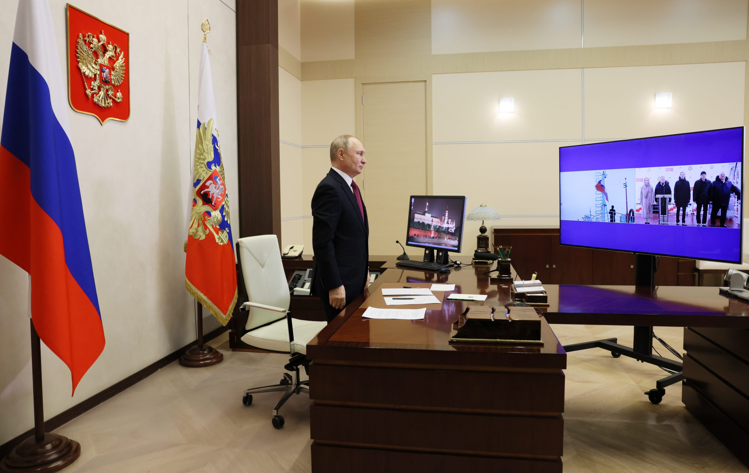 普汀主持核动力破冰船下水 吹嘘俄国北极影响力