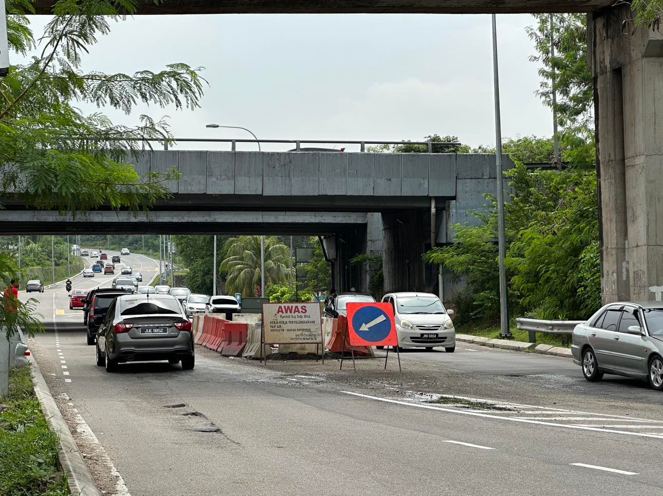 避兰东路往百万镇方向路段 抢修水管 28日起关闭3天