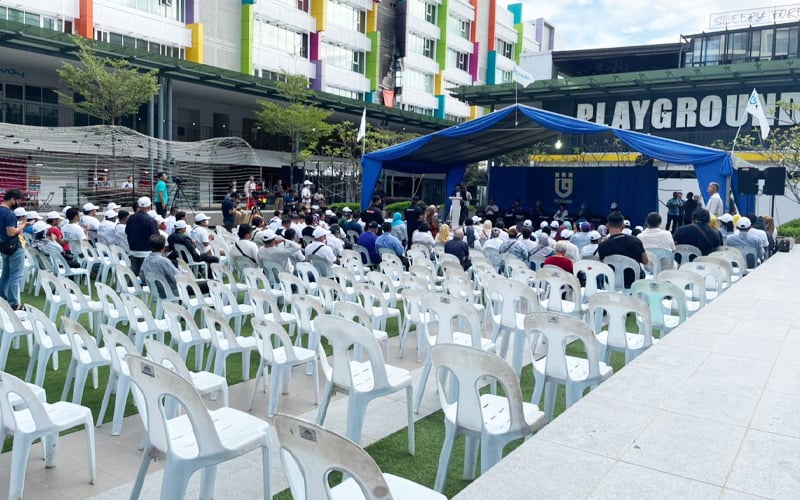 沙巴党团庆典冷清 空椅子多 敦马:不能真正反映支持度