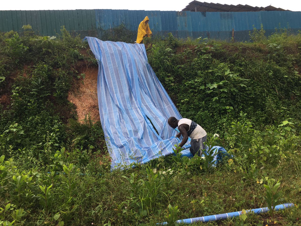 流浪狗收容所迁新地遇土崩 MyKebun要筹4万巩固泥壁