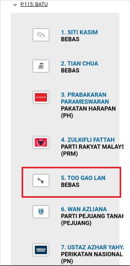 独家 | 选人自称Too Gao Lan竞选 不用真名 原因曝光