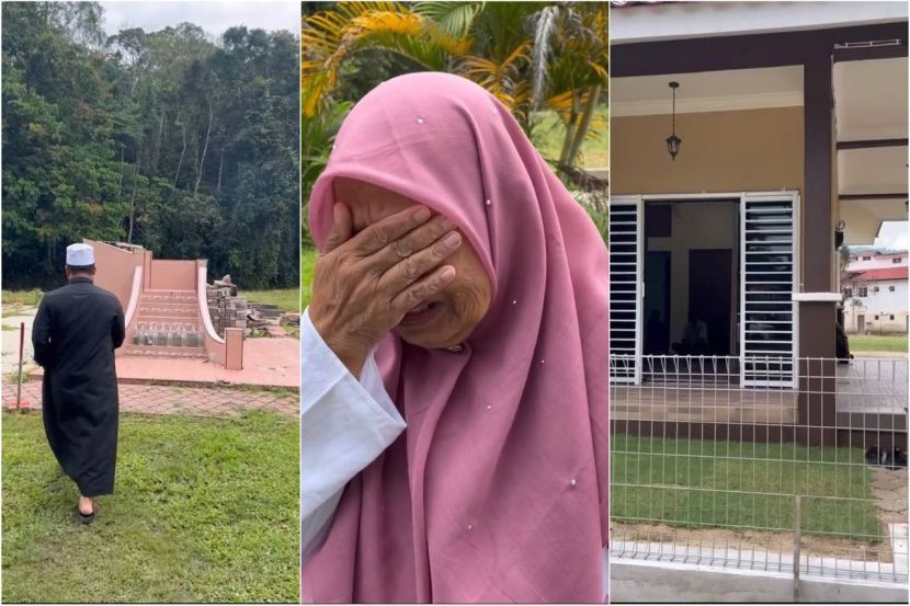  祖屋冲走剩楼梯等不到施援  Ebit Lew助老妇新家直落泪！