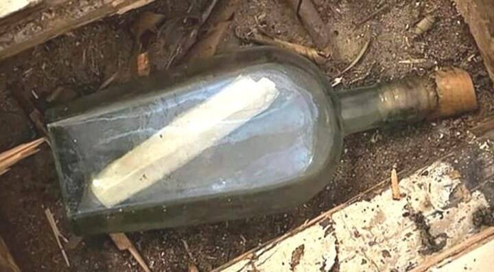 苏格兰水电工意外发现瓶中信 里面竟有135年前的惊喜讯息