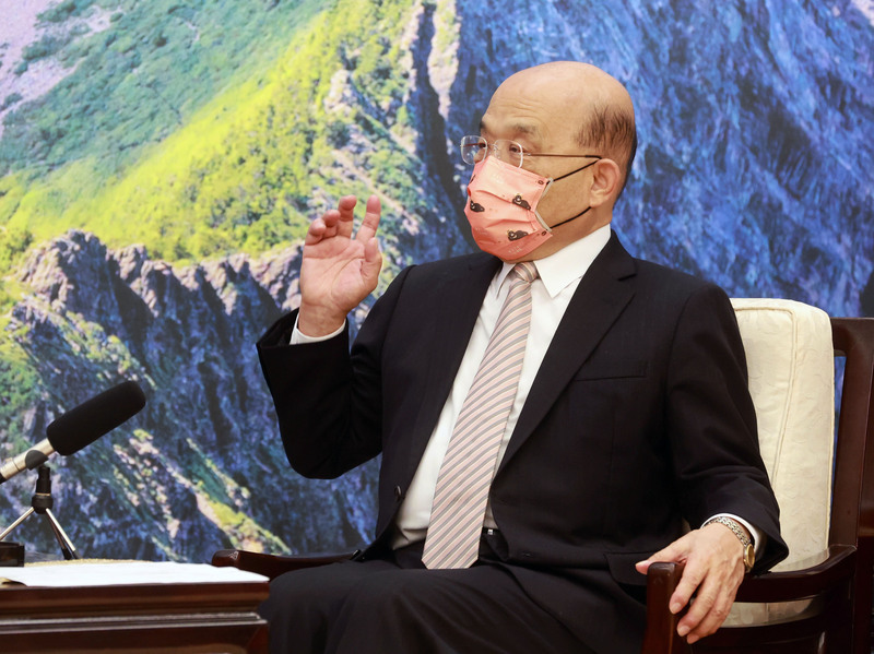 苏贞昌：高端疫苗保护力可比莫德纳BNT