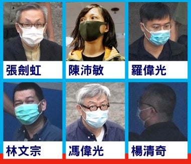 苹果日报6名前高层承认串谋勾结外国势力