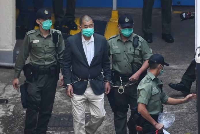 苹果日报6名前高层承认串谋勾结外国势力