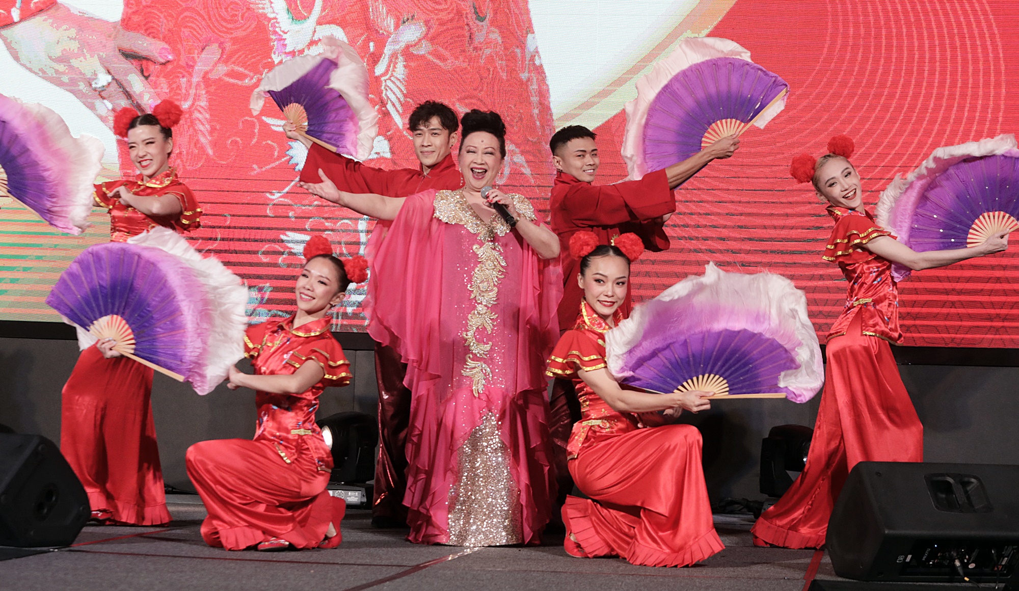 薛家燕冒险来马站台  抱怨烈日下拍贺岁MV