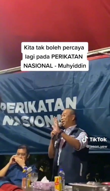 视频 | 好尴尬!慕尤丁口误 叫选民“别再相信国盟”