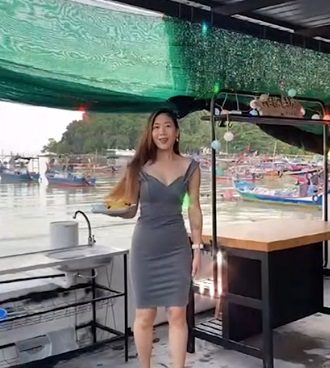 视频|卖鱼妹PP“鱼”众不同 擅长切鱼煮鱼还会变装