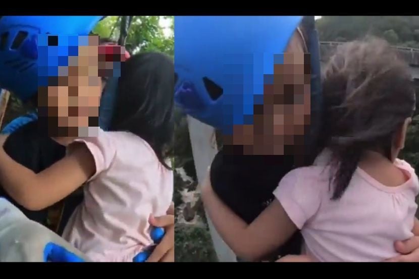 视频|惊险玩空中飞狐 大胆哥一手抱妹一手做录影