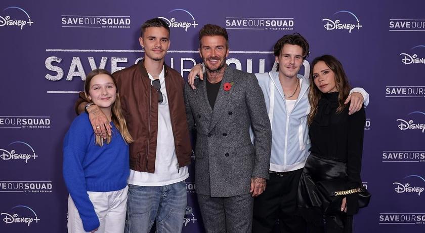  贝克汉姆新节目全家力挺 独缺长子被酸“已入赘”	